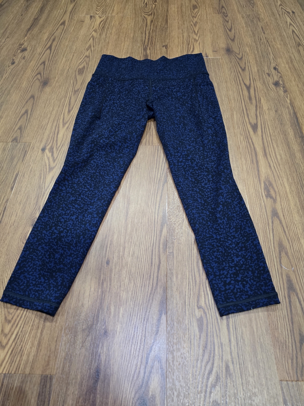 Athleta Navy Speckled High-Rise Leggings